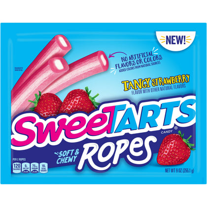 SweeTarts, Soft & Chewy Tangy Strawberry Ropes, 9oz
