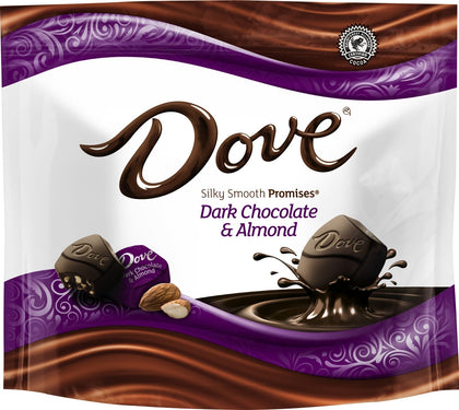 Dove Dark Chocolate & Almond Silky Smooth Promises, 7.61oz Bag
