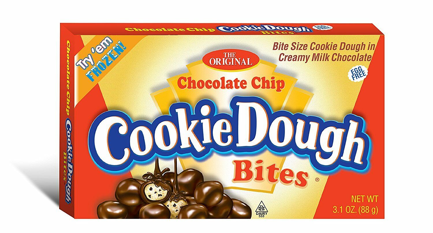 The Original Chocolate Chip Cookie Dough Bites, 4oz Theater Box