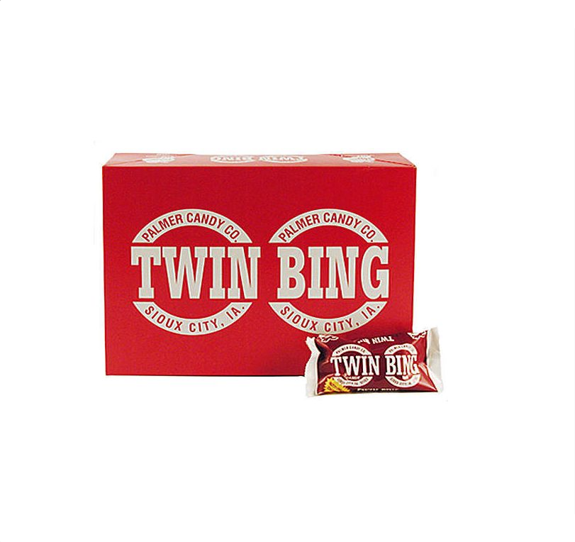 Twin Bing Cherry Candy Bar By Palmer Candy, 1 7/8 oz, 36 Ct