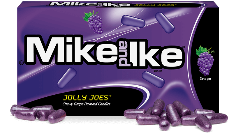Mike and Ike Jolly Joes Grape Flavor, 5oz box