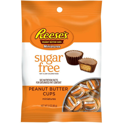 Reese's Sugar Free Mini Peanut Butter Cups, 3oz. Bag
