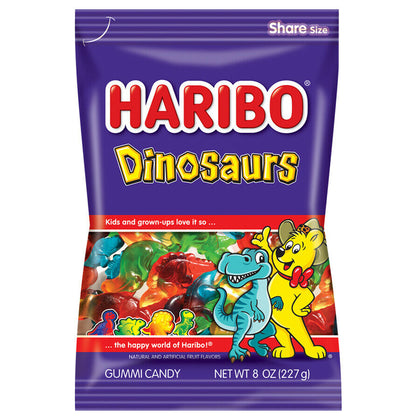 Haribo Dinosaurs Gummi Candies, 8 Oz