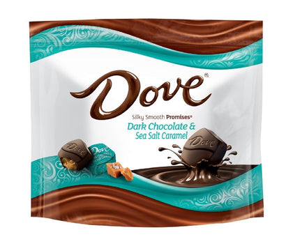 Dove Dark Chocolate & Sea Salt Caramel Silky Smooth Promises, 7.61oz Bag