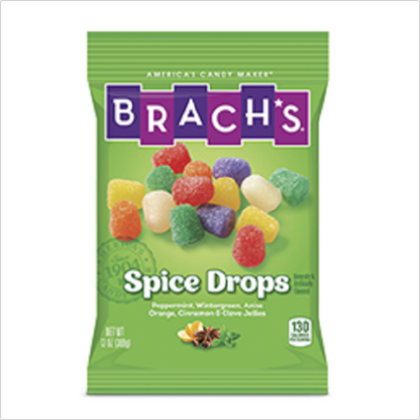 Brachs Spice Drops Jelly Candies in 6 Delicious Flavors, 13oz Bag