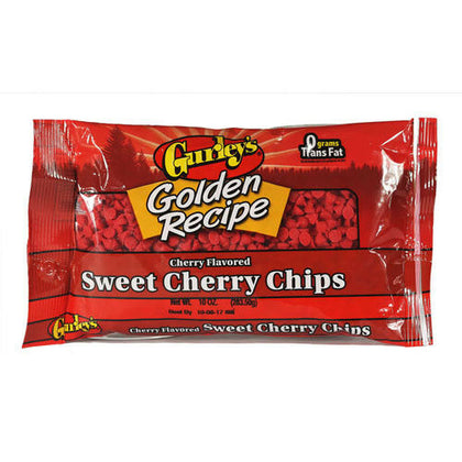 Gurleys Golden Recipe Sweet Cherry Flavored Baking Chips, 10oz. Bag