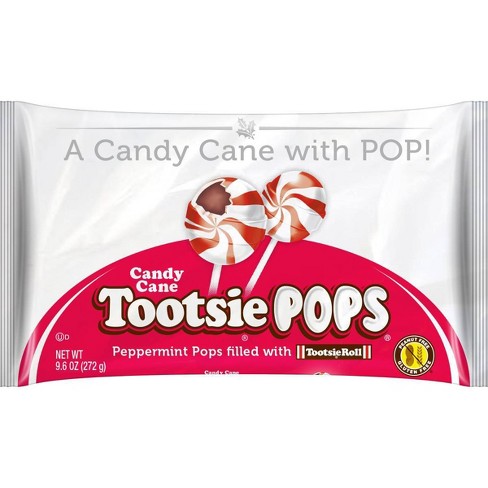 Tootsie Pops Candy Cane Peppermint Pops, 9.6oz
