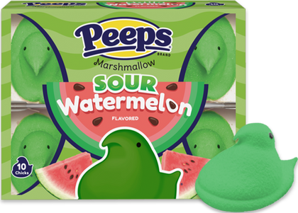 Peeps Sour Watermelon Chicks Easter Candy, 3oz